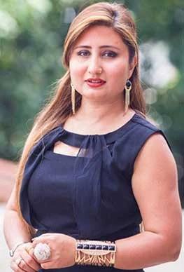 Anju Panta background portrait