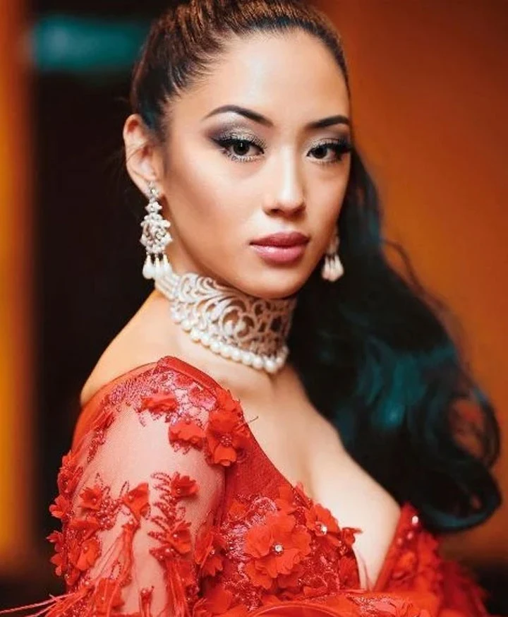 Annapurna Sharma background portrait