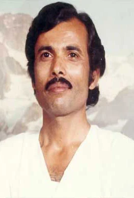 Bhakta Raj Acharya background portrait
