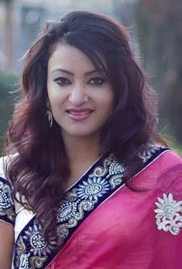 Jharana Thapa background portrait
