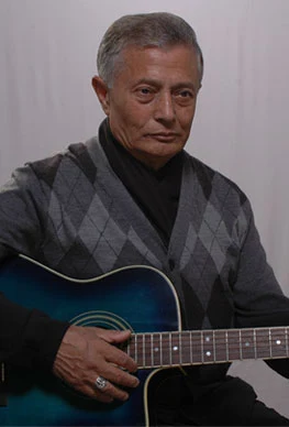 Prem Dhoj Pradhan background portrait