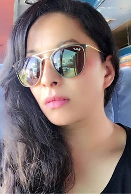 Sarita Giri background portrait