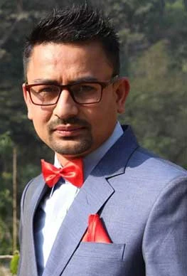 Suraj Bhusal background portrait
