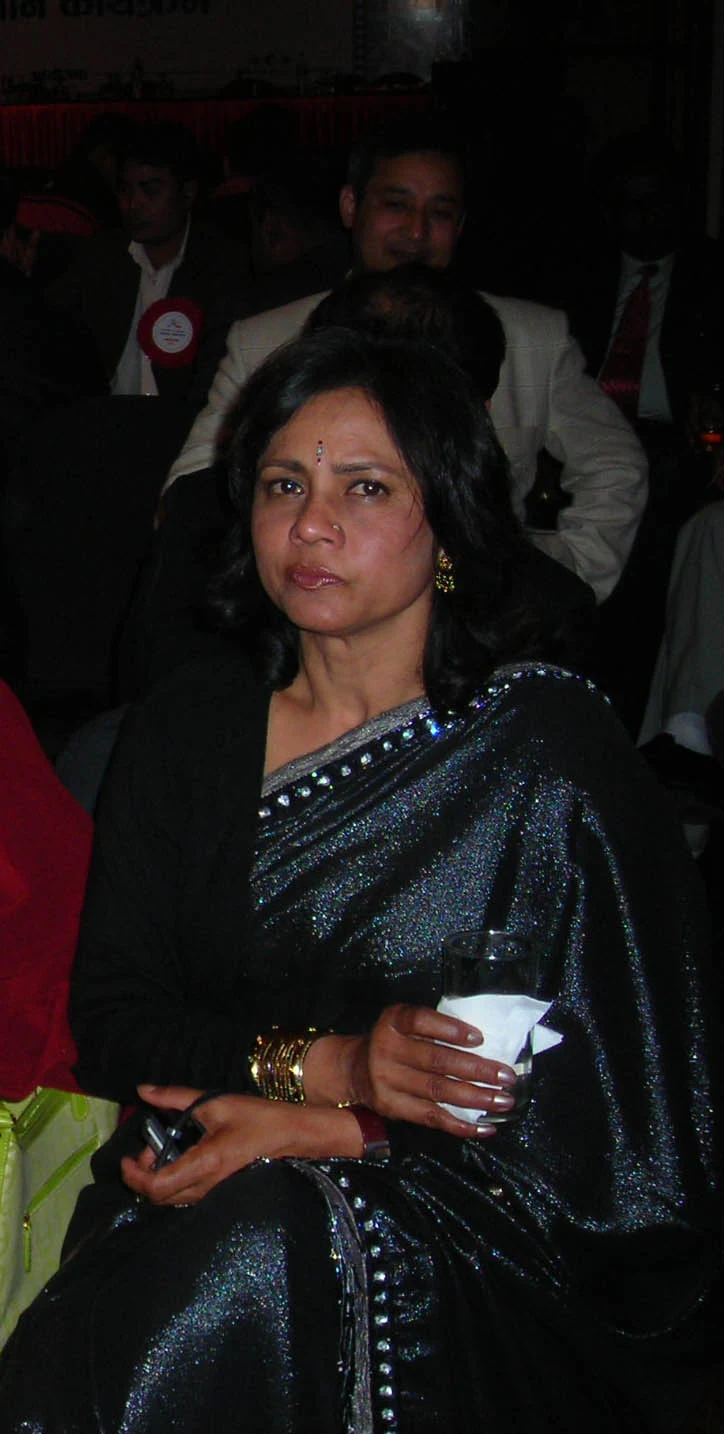 Sushila Rayamajhi background portrait