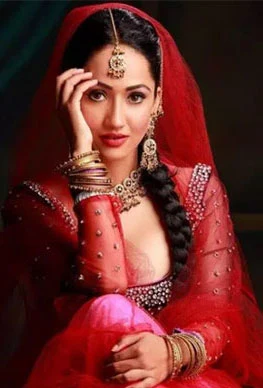 Usha Poudel background portrait