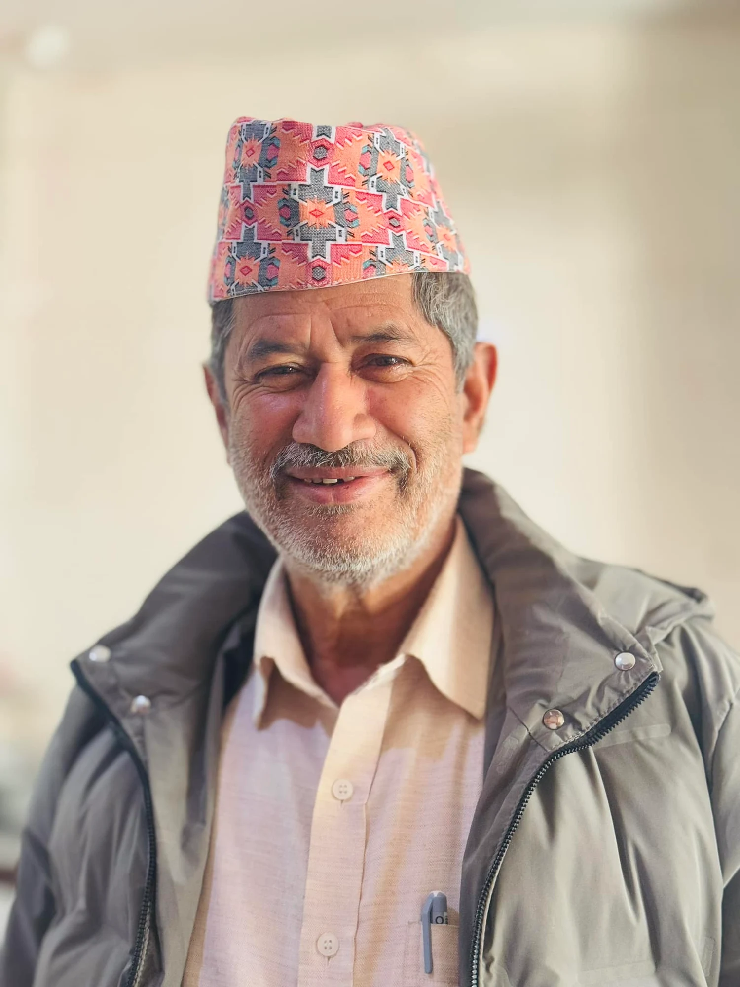 Uttam K.C. background portrait